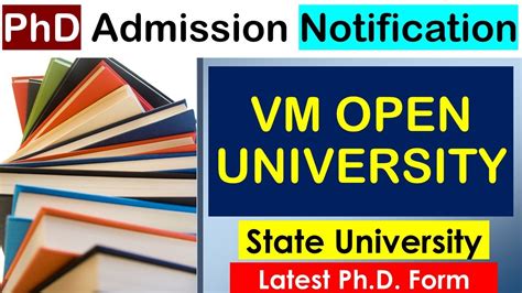 phd admission 2023 || VARDHMAN MAHAVEER OPEN UNIVERSITY || Last date ...