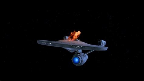 USS Enterprise NCC-1701. Her final moments. Self-destructed by Captain ...