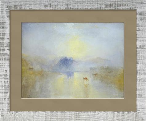 Norham Castle, Sunrise - WILLIAM TURNER 1845 Art Print Framed by AUX ...