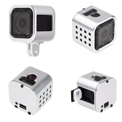 Gopro Frame Aluminium Cage Gopro Hero 4 Session Standard Frame Mount Protective Cover for Gopro ...