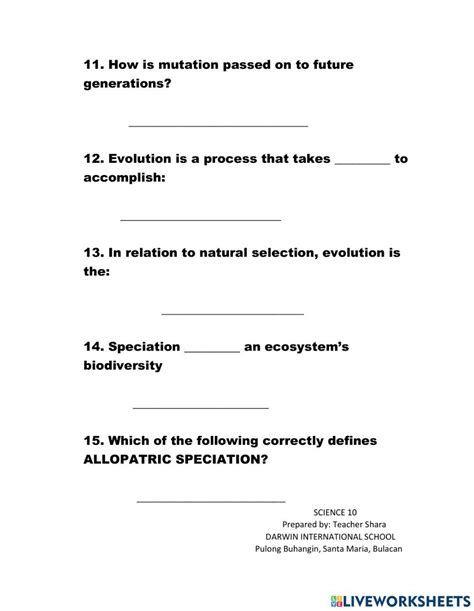 Biodiversity and Evolution 2281618 | Sharami Cudal Dela