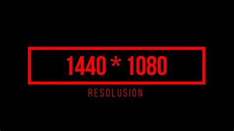 1440 x 1080 Resolution - YouTube