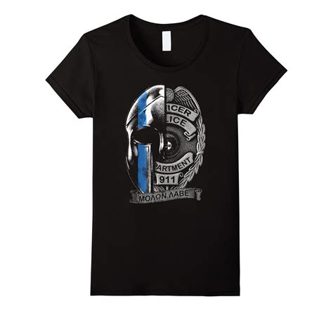 Police Officer Spartan Shirt Law Enforcement