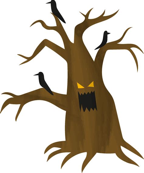 Halloween Tree Png Download - Spooky Tree Clip Art PNG Image - Clip Art Library