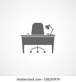 Furniture Office Table Lamp Chair Flat Stock Vector (Royalty Free) 558293974 | Shutterstock