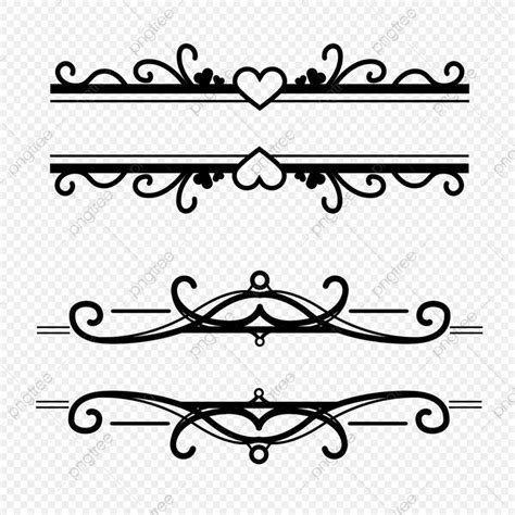 European Black And White Line Border, Border Drawing, Rope Drawing, Pea Drawing PNG Transparent ...