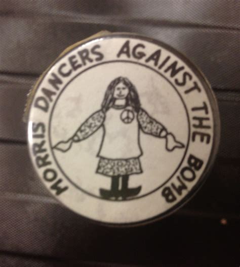 ”MORRIS DANCERS AGAINST THE BOMB” Vintage Badge – Yorkshire Campaign for Nuclear Disarmament