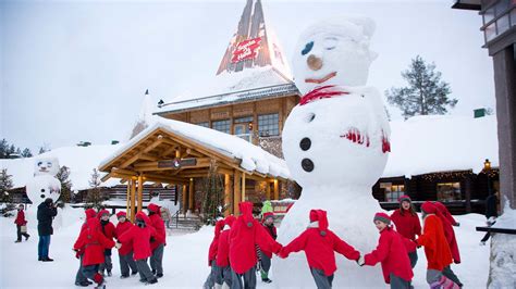 Santa Claus Village in Finnish Lapland. Xmas in the North