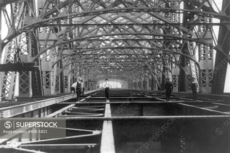 Work on Blackwell's Island Bridge, Classic Photography - SuperStock