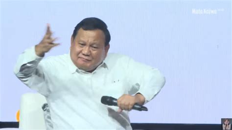 Prabowo Joget Usai Debat dengan Najwa Shihab: Kok Bisa Gemoy Gitu Sih Pak?