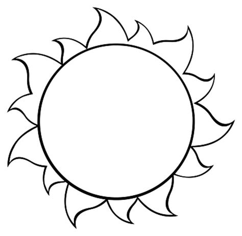 Black And White Sun Cartoon - ClipArt Best