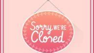 Closed Business Sign Template | FREE