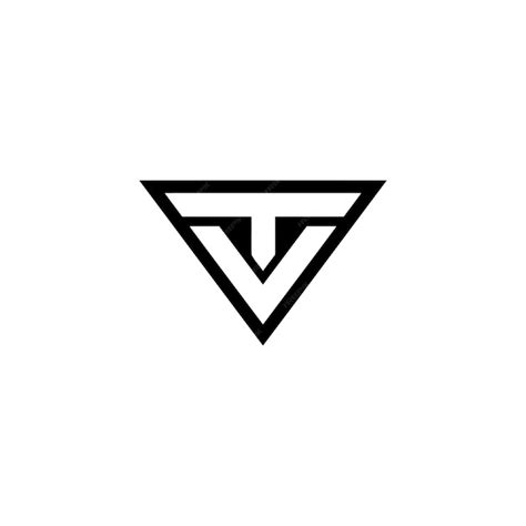 Premium Vector | Vt logo design