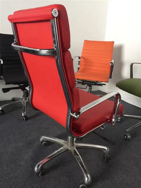 Modern red eames office chair/reclining red office chair/ergonomic red eames mesh chair | Office ...
