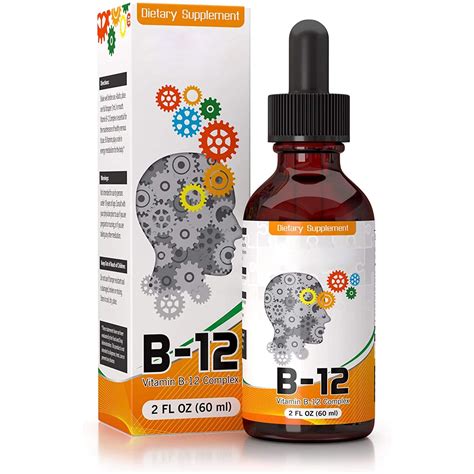 Vitamin B Complex Liquid Drops With Fast Absorption - Super B Liquid Complex Vitamins B2,B3,B5 ...