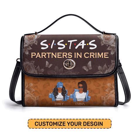 Partners In Crime - Personalized Leather Satchel Bag STB04 – Sistabag
