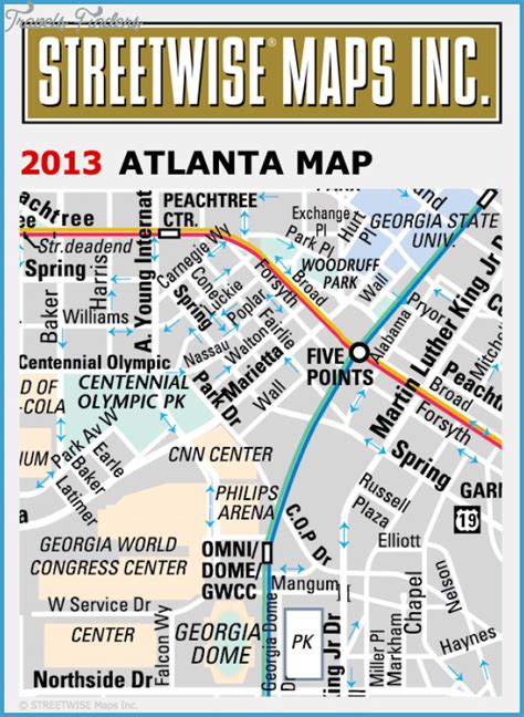 Atlanta Map - TravelsFinders.Com