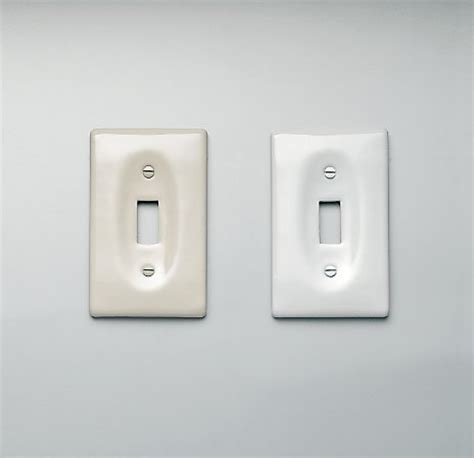 Ceramic switch plate or outlet covers