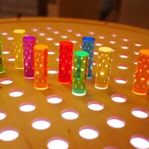 Light Lab Rainbow Pegboard Set - Kodo Kids | Peg board, Craft activities for kids, Sensory room