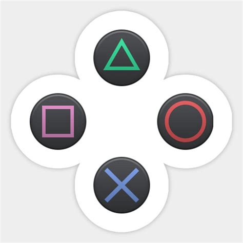 PS4 Controller Buttons - Playstation - Sticker | TeePublic