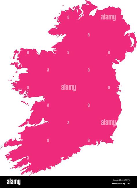 ROSE CMYK color map of IRELAND Stock Vector Image & Art - Alamy