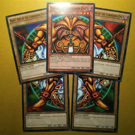 YuGiOh! Exodia the Forbidden One Set ~ All 5 cards/pieces ~ Brand New ...