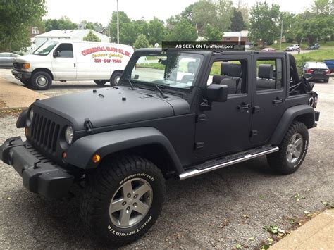 2008 Jeep Wrangler Unlimited X 4x4, Wrapped Matte Black, Lift, Ram Air,