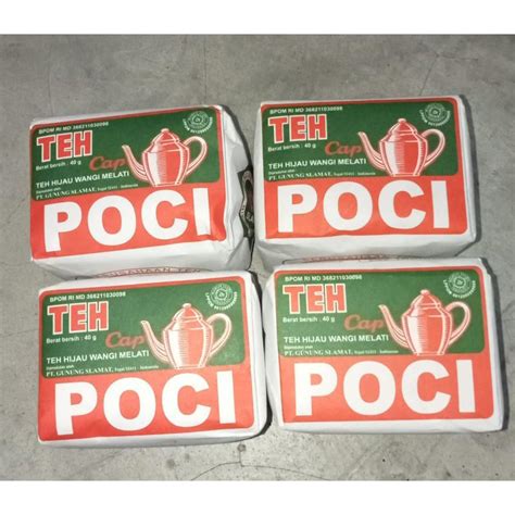 Jual TEH POCI HIJAU, TEH CAP POCI,TEH MURAH kemasan 40gr | Shopee Indonesia