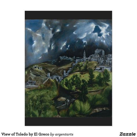 View of Toledo by El Greco Postcard | Zazzle.com | El greco paintings ...