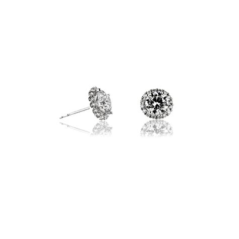 18ct White Gold Lab Grown Diamond Earrings - Ian Gallacher