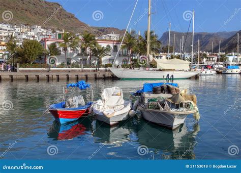 Marina in Puerto De Mogan 02, Gran Canaria, Spain Stock Photo - Image of resort, travel: 21153018