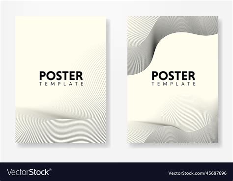 Abstract poster template Royalty Free Vector Image