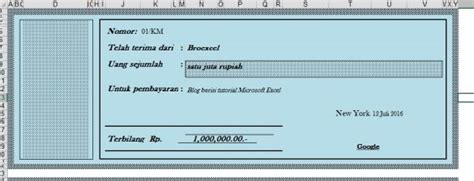 Template Kwitansi Excel – denah