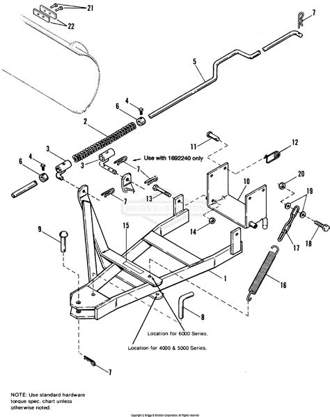 Simplicity 1691523 - 42" Snow Plow/Dozer Blade Hitch Group Parts Diagram for 42" Snow Plow ...