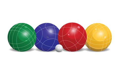 Illustration of Bocce Balls in several colors. Perfect For Additional ...