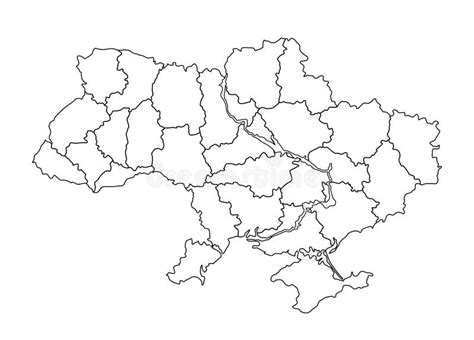 Ukraine outline map stock illustration. Illustration of nation - 4350874