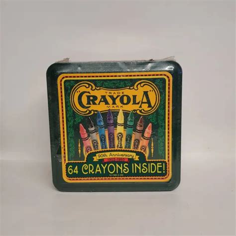 NEW CRAYOLA 90TH Anniversary 1903-1993 Collectible Tin Classic Box of 64 Crayons $21.00 - PicClick