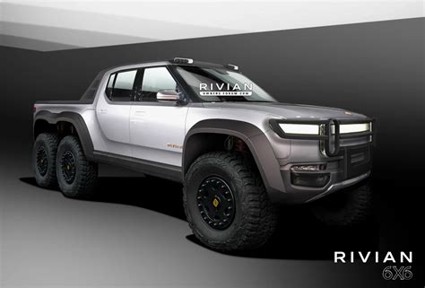 Rivian Pickup Truck, SUV Rendered With Police Livery, Off-Road Mods ...