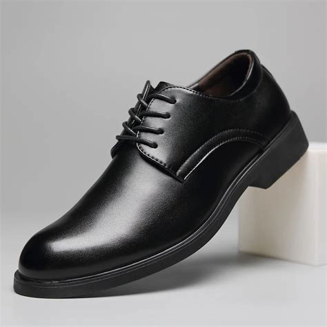 Classic Black Leather Business Shoes | Leather business shoes, Business ...