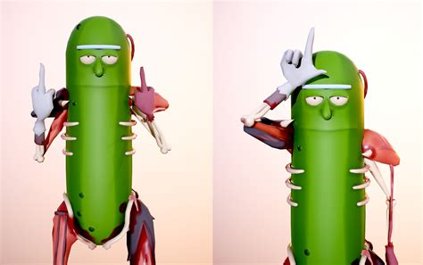 Pickle Rick (Rat suit) seeking critique — polycount