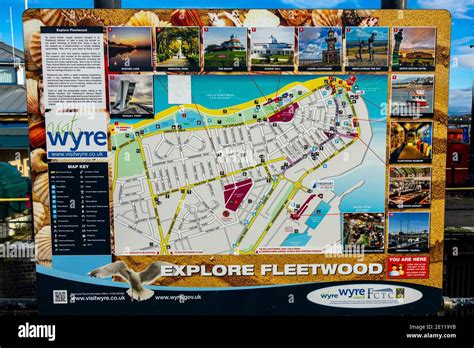 Fleetwood explore Map Stock Photo - Alamy