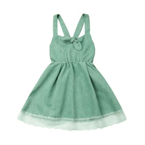 Cute Green Toddler Kid Baby Girl Sleeveless Dresses Fashion Wedding Pageant Princess Lace Tulle ...