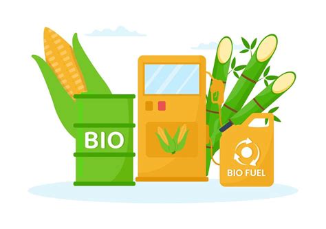 Biofuel Life Cycle of Natural Materials and Plants with Green Barrels ...