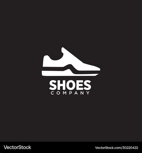 Man shoes logo design template Royalty Free Vector Image