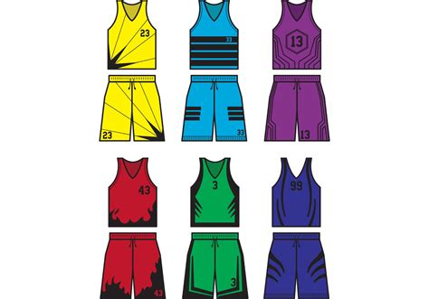 Basketball Sports Jersey Vectors 87018 Vector Art at Vecteezy