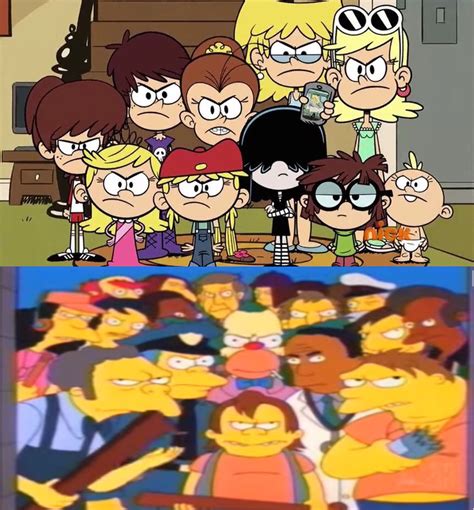 The Loud sisters vs People of Springfield by Rexter88 on DeviantArt