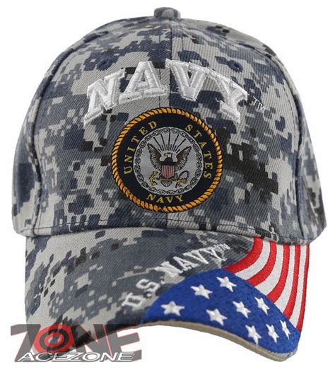 NEW! US NAVY USN SIDE USA FLAG BALL CAP HAT NAVY ACU CAMO – AceZone.com