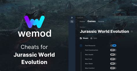 Jurassic World Evolution Cheats and Trainers for PC - WeMod