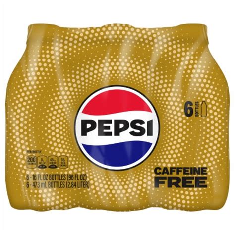 Pepsi Cola® Caffeine Free Soda Bottles, 6 pk / 16 fl oz - Ralphs