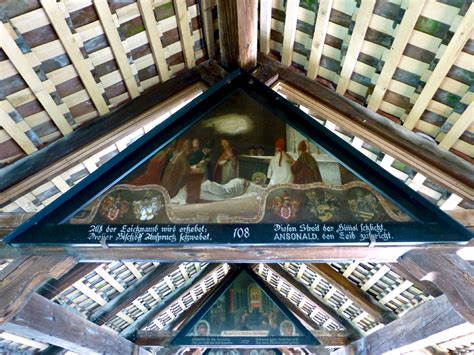 paintings in Chapel Bridge, Lucerne, Switzerland | Notable Travels